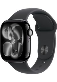 APPLE - Smartwatch Apple Watch Series 11 Cellular 42mm Jet Black /Black Sport Band - S/M. Rodzaj zegarka: smartwatch. Styl: sportowy #1