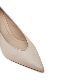 Max Mara Szpilki 2514521151600 Écru. Kolor: biały. Materiał: skóra. Obcas: na szpilce #5