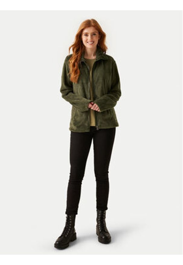 Regatta Polar Heidy Fluffy RWA640 Zielony Regular Fit. Kolor: zielony. Materiał: syntetyk