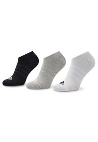 Adidas - adidas Stopki Thin and Light No-Show Socks 3 Pairs IC1328 Szary. Kolor: szary. Materiał: bawełna #1