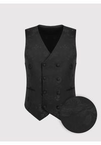 Pako Lorente - PAKO LORENTE - Żakardowa dwurzędowa kamizelka męska. Materiał: żakard. Styl: młodzieżowy, elegancki #1