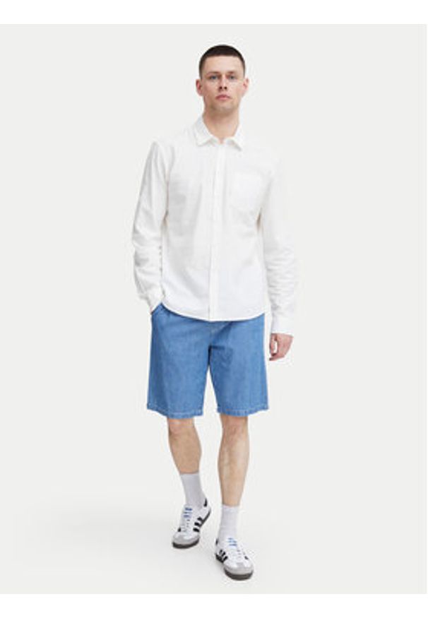 Blend Szorty jeansowe 20717026 Niebieski Regular Fit. Kolor: niebieski. Materiał: bawełna