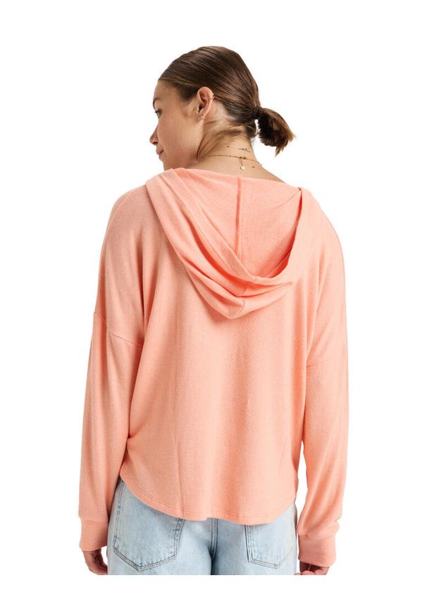 Roxy - Bluza z kapturem dla Kobiety SUNDAY COZY Różowy. Typ kołnierza: kaptur. Kolor: różowy. Materiał: wiskoza, elastan, poliester, materiał. Długość rękawa: długi rękaw. Długość: długie. Sezon: zima