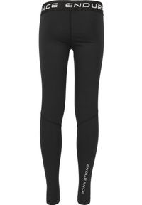 ENDURANCE - Legginsy zimowe dla dzieci Endurance Power. Kolor: czarny. Sezon: zima. Styl: sportowy