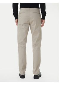 Calvin Klein Chinosy LV040EM633 Beżowy Slim Fit. Kolor: beżowy. Materiał: bawełna #3