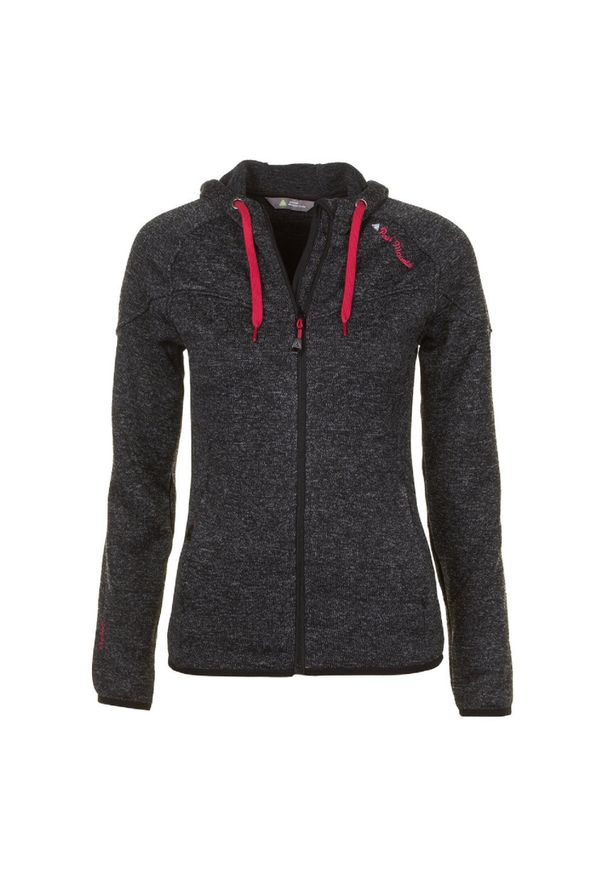 PEAK MOUNTAIN - Damska kurtka polarowa Peak Mountain Atora. Kolor: czarny. Materiał: polar. Sezon: zima. Sport: narciarstwo