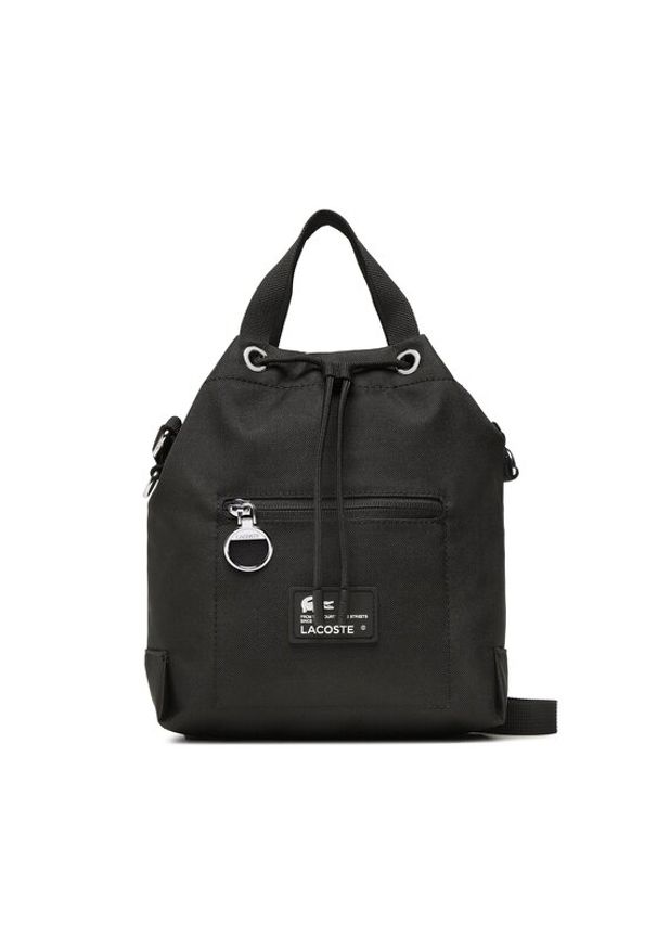 Lacoste Torebka Bucket Bag NF4196WE Czarny. Kolor: czarny