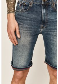 Tommy Jeans - Szorty jeansowe. Okazja: na co dzień. Kolor: niebieski. Materiał: tkanina, bawełna, denim. Wzór: gładki. Styl: casual #4
