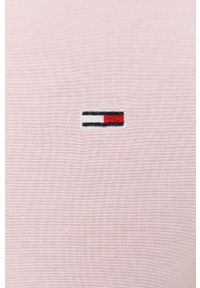 Tommy Jeans - Koszula. Typ kołnierza: button down. Kolor: różowy. Długość rękawa: długi rękaw. Długość: długie