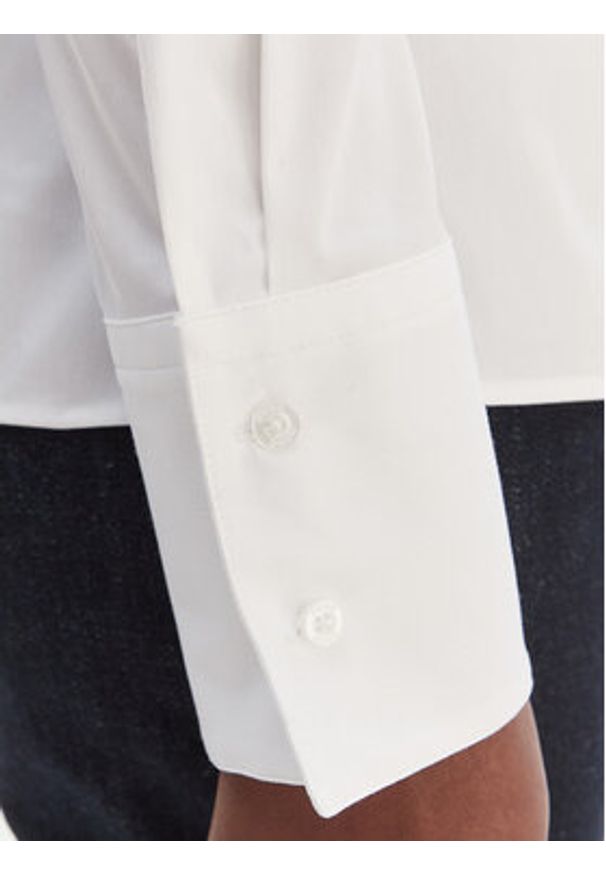 Hugo - HUGO Koszula 50554568 Biały Slim Fit. Kolor: biały. Materiał: bawełna