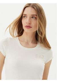 EA7 Emporio Armani T-Shirt 8NTT65 TJDQZ U0005 Biały Regular Fit. Kolor: biały. Materiał: bawełna #5