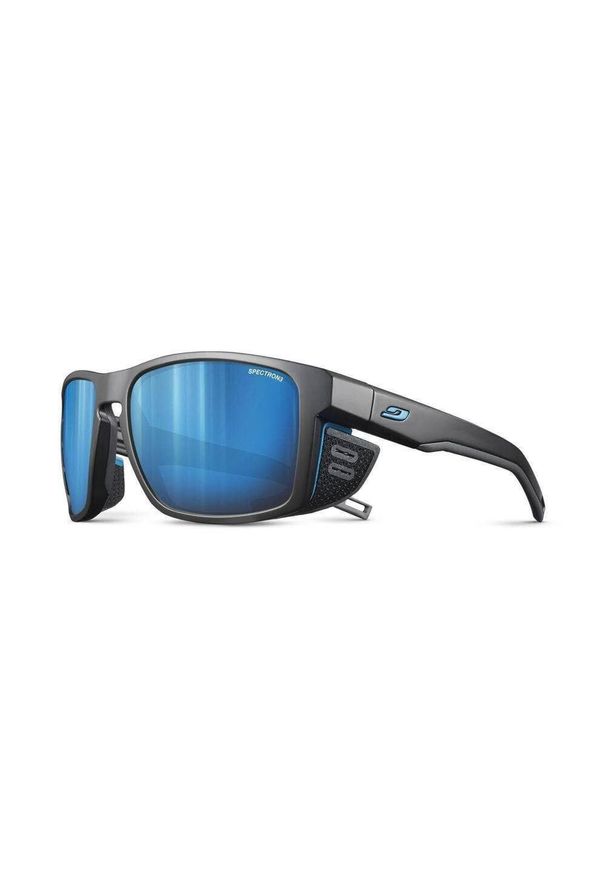 Okulary górskie JULBO SHIELD - czarny | Spectron Cat 3. Kolor: czarny, niebieski, wielokolorowy. Sport: turystyka piesza, wspinaczka