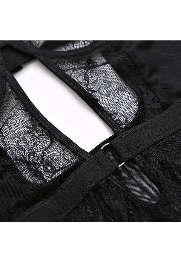 Intica - Body koronkowe z falbankami na specjalne okazje Ascenza. Kolor: niebieski. Materiał: koronka. Wzór: koronka