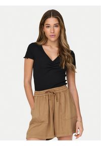 only - ONLY T-Shirt Betty 15311919 Czarny Regular Fit. Kolor: czarny. Materiał: bawełna #1