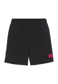 Damskie szorty z wysoką talią Fila Banaz. Kolor: czarny. Długość: krótkie #1