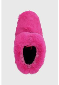 Love Moschino śniegowce SKIBOOT20 kolor różowy JA24202G0HJW0604. Nosek buta: okrągły. Kolor: różowy. Materiał: guma. Szerokość cholewki: normalna #3