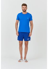 Emporio Armani - EMPORIO ARMANI Niebieski męski t-shirt basique, Rozmiar XL. Kolor: niebieski #4