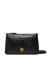 Pinko - PINKO Torebka Flat Horizontal Mini AI 25-26 104277 A2OH Czarny. Kolor: czarny. Materiał: skórzane