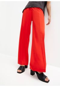 bonprix - Szerokie spodnie. Kolor: czerwony #1