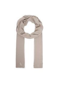 Calvin Klein Szalik Fine LV04D8021G Beżowy. Kolor: beżowy. Materiał: wiskoza #1