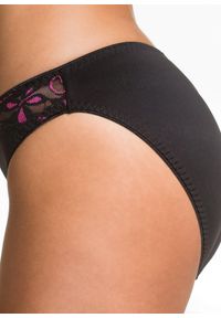 bonprix - Figi (3 pary). Kolor: czarny. Wzór: aplikacja, haft #3