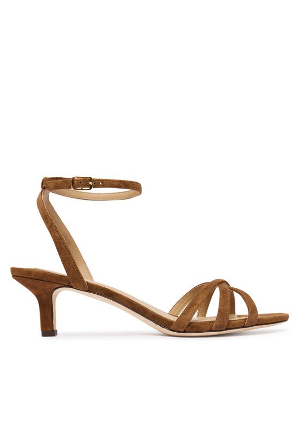 Lauren Ralph Lauren - LAUREN RALPH LAUREN Sandały 802P06395009 Brązowy. Kolor: brązowy. Materiał: zamsz, skóra