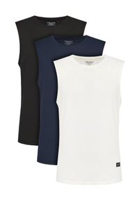 Blend Komplet 3 tank topów 20718768 Kolorowy Regular Fit. Materiał: bawełna. Wzór: kolorowy
