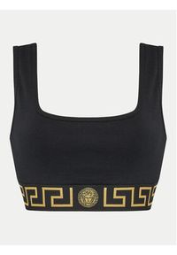 VERSACE - Versace Biustonosz top 1013323 1A10011 Czarny. Kolor: czarny. Materiał: bawełna #4