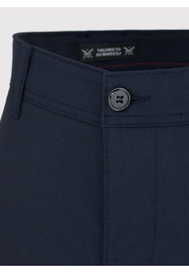 Pako Lorente - PAKO LORENTE – Męskie granatowe spodnie. Kolor: niebieski. Materiał: poliester, elastan, wiskoza. Wzór: gładki. Sezon: wiosna