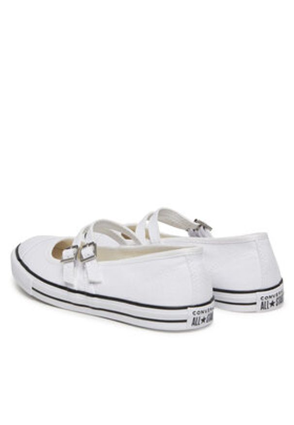 Converse Baleriny Chuck Taylor All Star Dainty Mary Jane A11552C Biały. Kolor: biały. Materiał: materiał