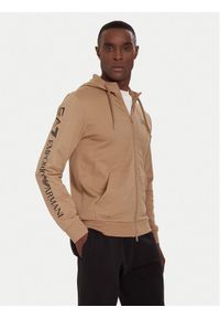 EA7 Emporio Armani Bluza 7M000568 AF13512 U6171 Beżowy Regular Fit. Kolor: beżowy. Materiał: bawełna #1