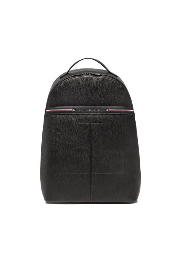 TOMMY HILFIGER - Tommy Hilfiger Plecak Th Central Backpack AM0AM10932 Czarny. Kolor: czarny. Materiał: skóra