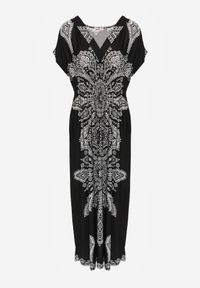 Renee - Czarna Sukienka Maxi w Etniczny Wzór Josanie. Kolor: czarny. Styl: boho, wakacyjny. Długość: maxi #8