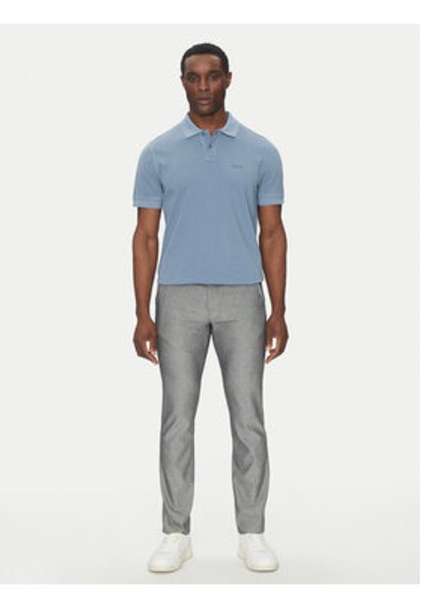 BOSS Polo Prime 50507813 Niebieski Regular Fit. Typ kołnierza: polo. Kolor: niebieski. Materiał: bawełna