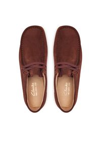 Clarks Półbuty WallabeeEVOSh 26329301 Bordowy. Kolor: czerwony. Materiał: skóra, zamsz #3