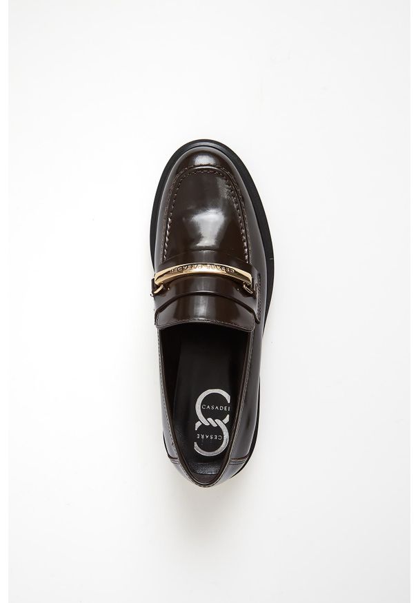 Loafersy damskie skórzane CESARE CASADEI. Materiał: skóra