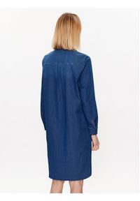 Olsen Sukienka codzienna 13001673 Niebieski Regular Fit. Okazja: na co dzień. Kolor: niebieski. Materiał: bawełna. Typ sukienki: proste. Styl: casual #3