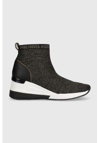 MICHAEL Michael Kors sneakersy Skyler kolor czarny 43F3SKFE5M. Nosek buta: okrągły. Kolor: czarny. Materiał: guma. Obcas: na koturnie #1