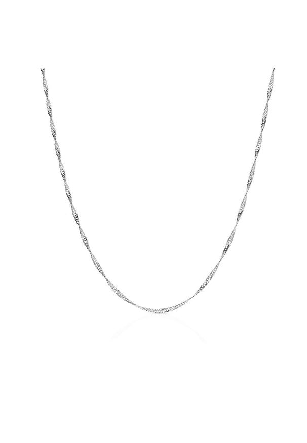W.KRUK Wspaniały Srebrny Łańcuszek - srebro 925 - WWK/L172/38R. Materiał: srebrne. Kolor: srebrny. Wzór: ze splotem
