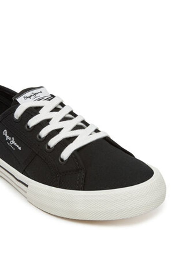 Pepe Jeans Tenisówki Brady Basic W PLS31287 Czarny. Kolor: czarny. Materiał: materiał