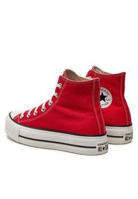 Converse Trampki Chuck Taylor All Star Lift Platform HI A09220C Czerwony. Kolor: czerwony. Materiał: materiał. Obcas: na platformie #5