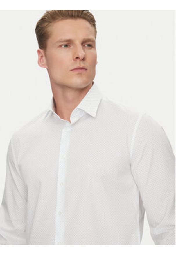 Calvin Klein Koszula K10K112743 Biały Extra Slim Fit. Kolor: biały. Materiał: bawełna