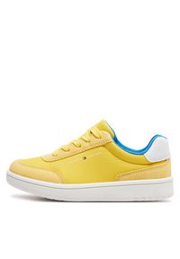 TOMMY HILFIGER - Tommy Hilfiger Sneakersy Low Cut Lace-Up Sneaker T3X9-33351-1694 M Żółty. Kolor: żółty. Materiał: materiał #6