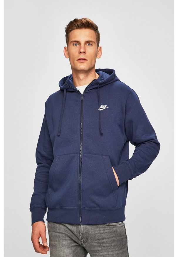 Nike Sportswear - Bluza. Okazja: na co dzień. Kolor: niebieski. Styl: casual
