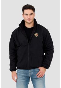 Tommy Jeans - TOMMY JEANS Czarny dwustronny męski bomber z polarem, Rozmiar XXL. Kolor: czarny. Materiał: polar. Wzór: jednolity #1