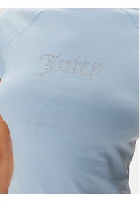 Juicy Couture T-Shirt JCMCT223257 Błękitny Slim Fit. Kolor: niebieski. Materiał: bawełna