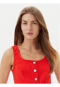 Vero Moda Kamizelka Wild Alinia 10323777 Czerwony Slim Fit. Kolor: czerwony. Materiał: bawełna #5