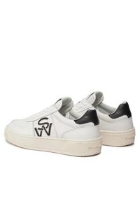 Stuart Weitzman Sneakersy Crtsde Lgo Snr SH305 Biały. Kolor: biały. Materiał: skóra