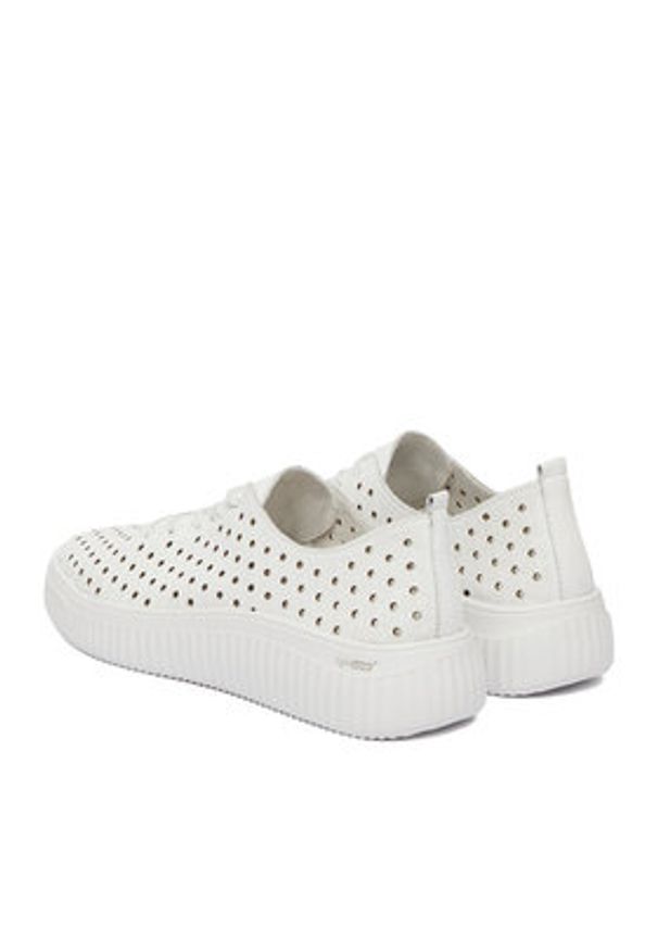 Remonte Sneakersy CEO-D3E06-80 Biały. Kolor: biały. Materiał: skóra, syntetyk