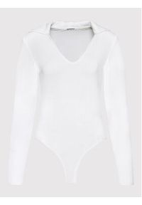 Glamorous Body TM0618 Biały Slim Fit. Kolor: biały. Materiał: bawełna #4